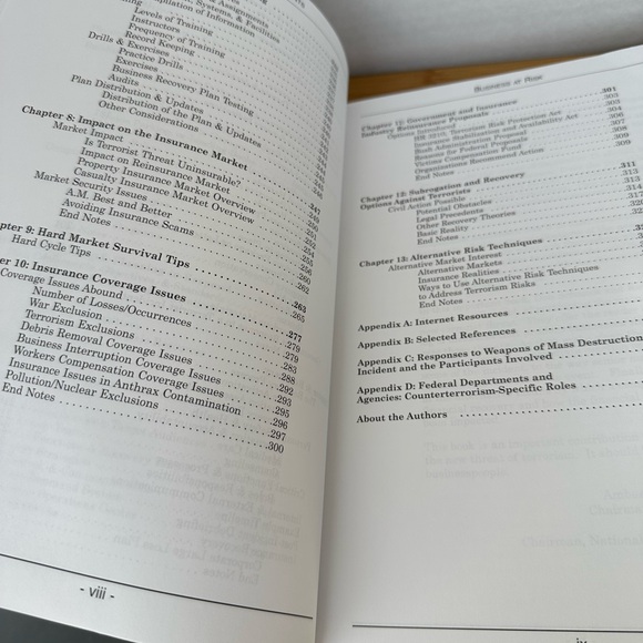 BUSINESS AT RISK: How to Assess, Mitigate, & Respond to Terrorist Threats. Book - Picture 14 of 16